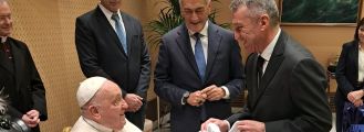 Il Presidente FSGC Marco Tura ricevuto in Vaticano da Papa Francesco